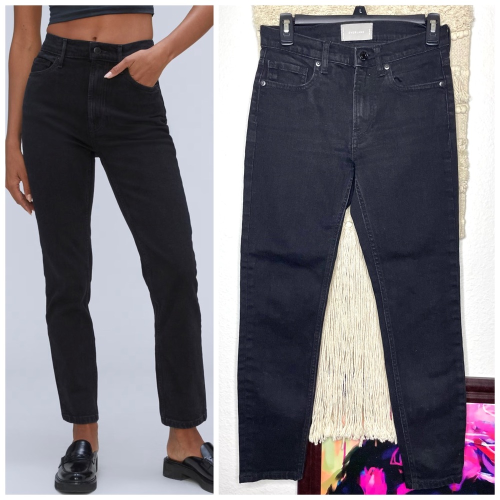 EVERLANE Women’s Black Jeans Mid Rise Black Jeans Size 26 Ankle Stretchy Jeans
